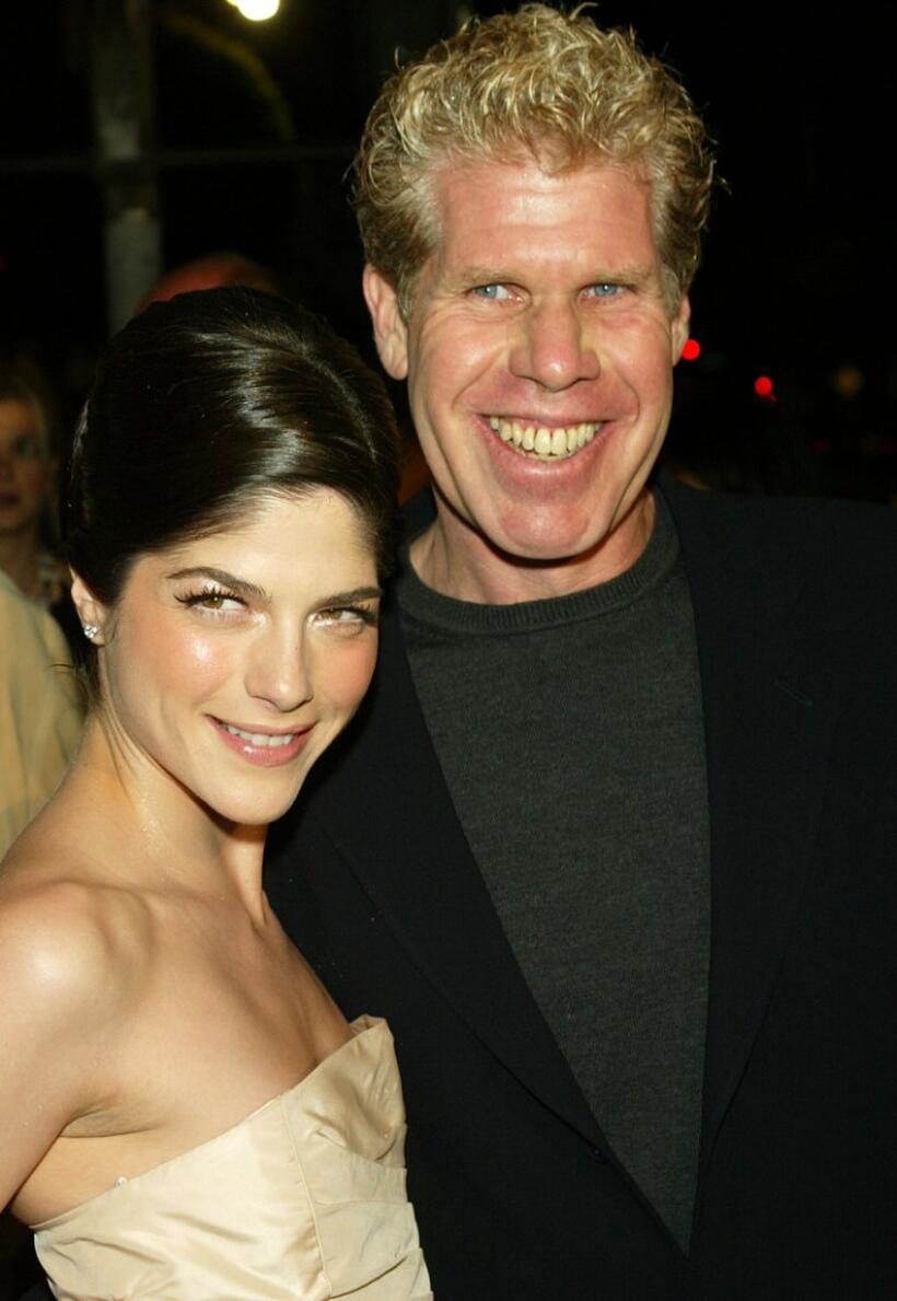 Selma Blair and Ron Perlman at the premiere of "Hellboy."