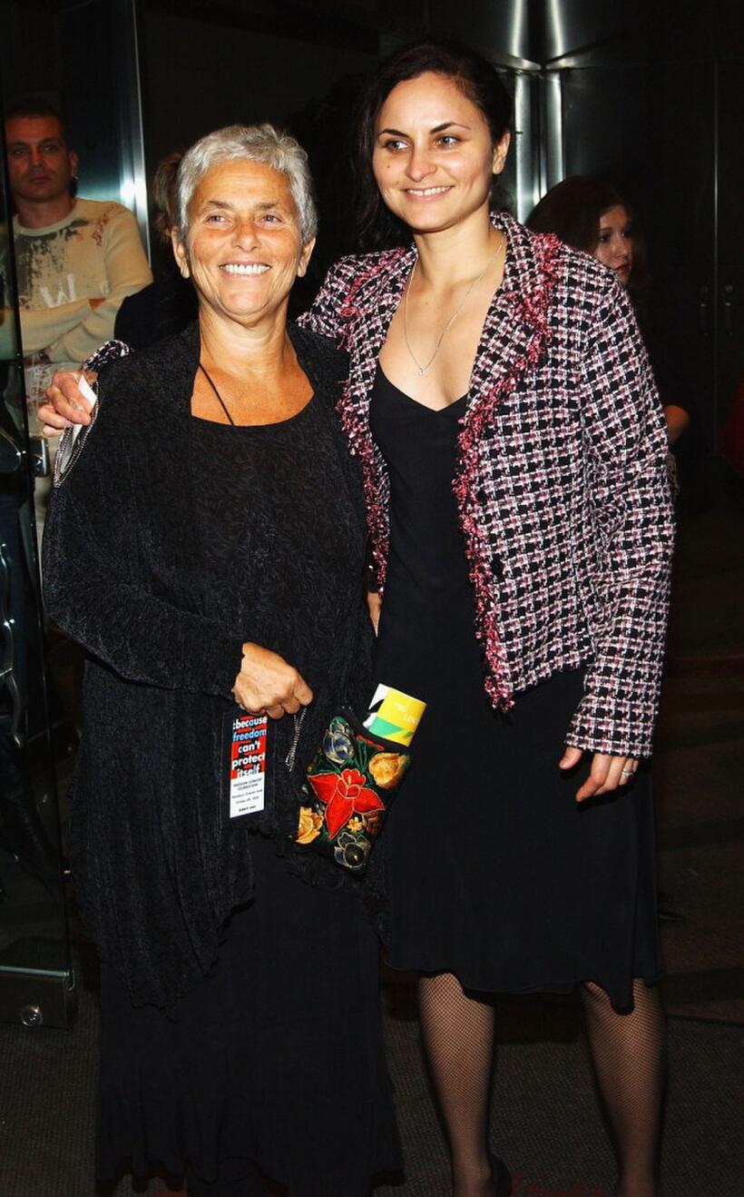Rain Phoenix and Mother at the American Civil Liberties Unions Freedom Concert after party.