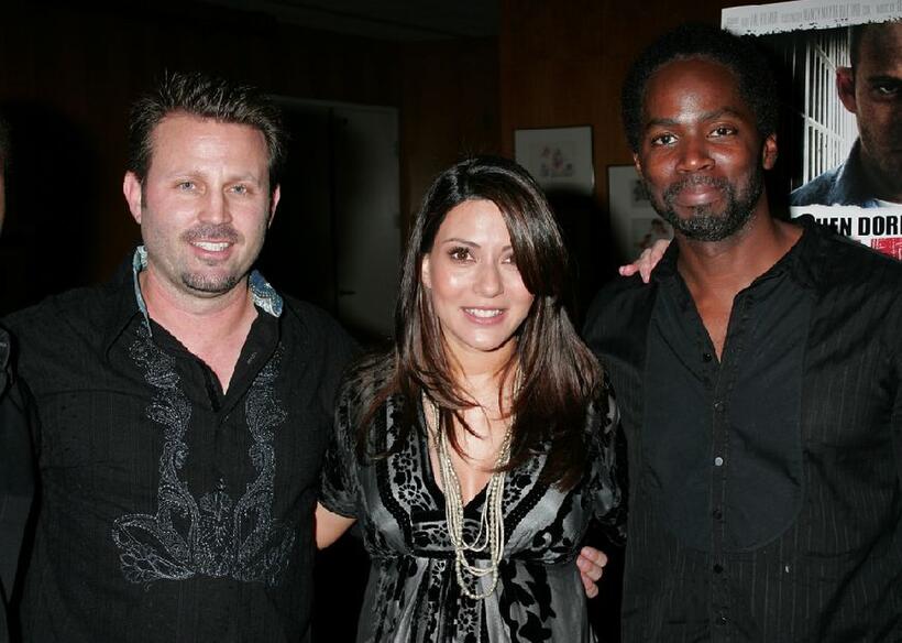 Director Ric Roman Waugh, Marisol Nichols and Harold Perrineau, Jr. at the Los Angeles screening of "Felon."