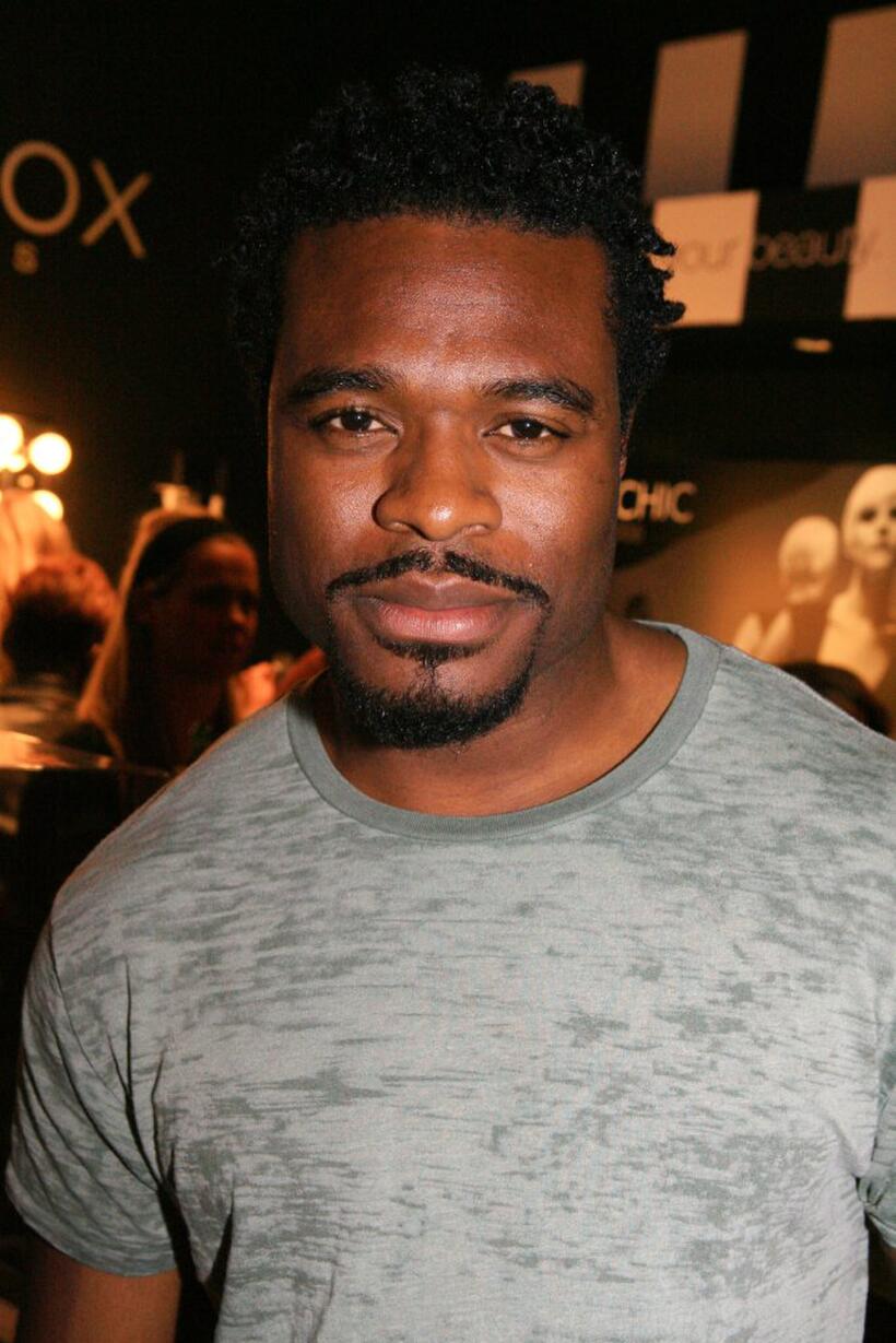 Lyriq Bent at the Mercedes Benz Fashion Week.