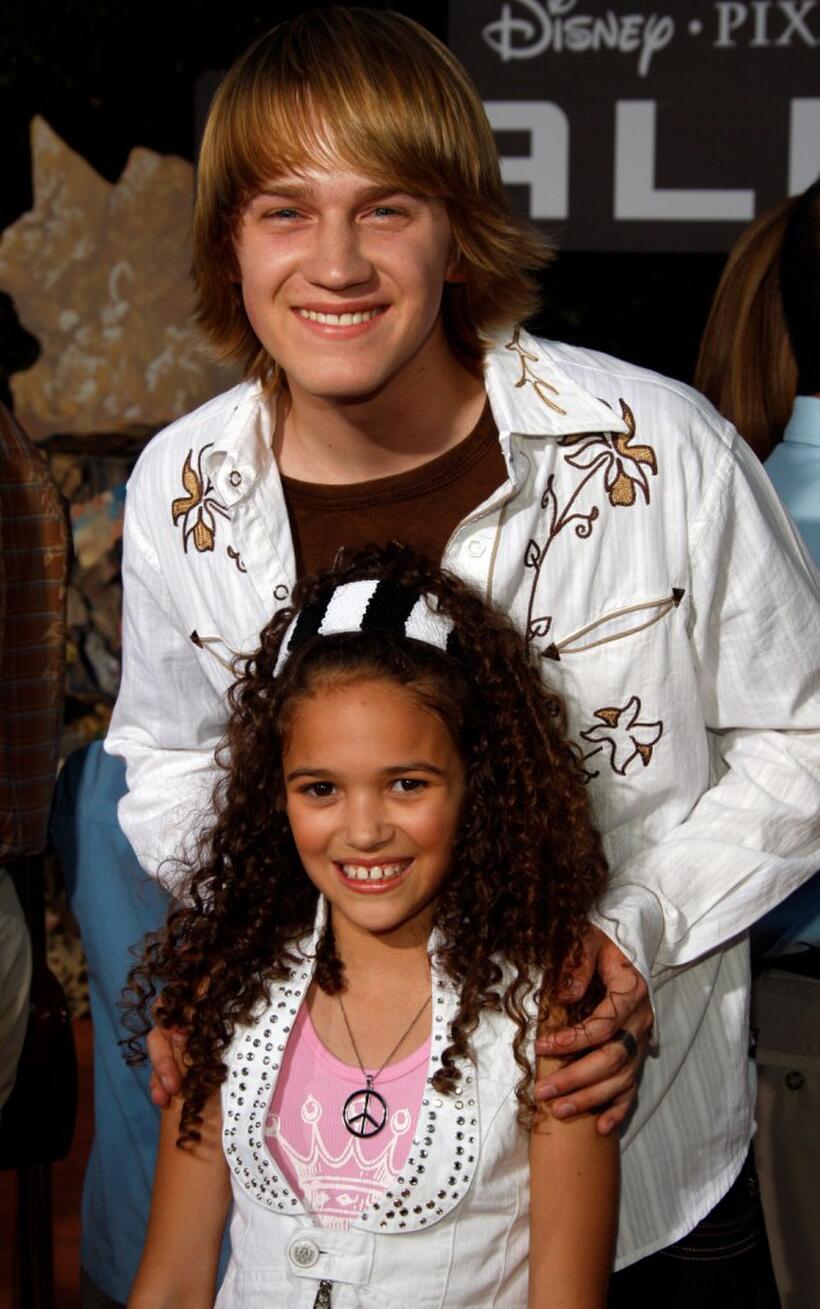 Jason Dolley and Madison Pettis at the world premiere of "Wall-E."