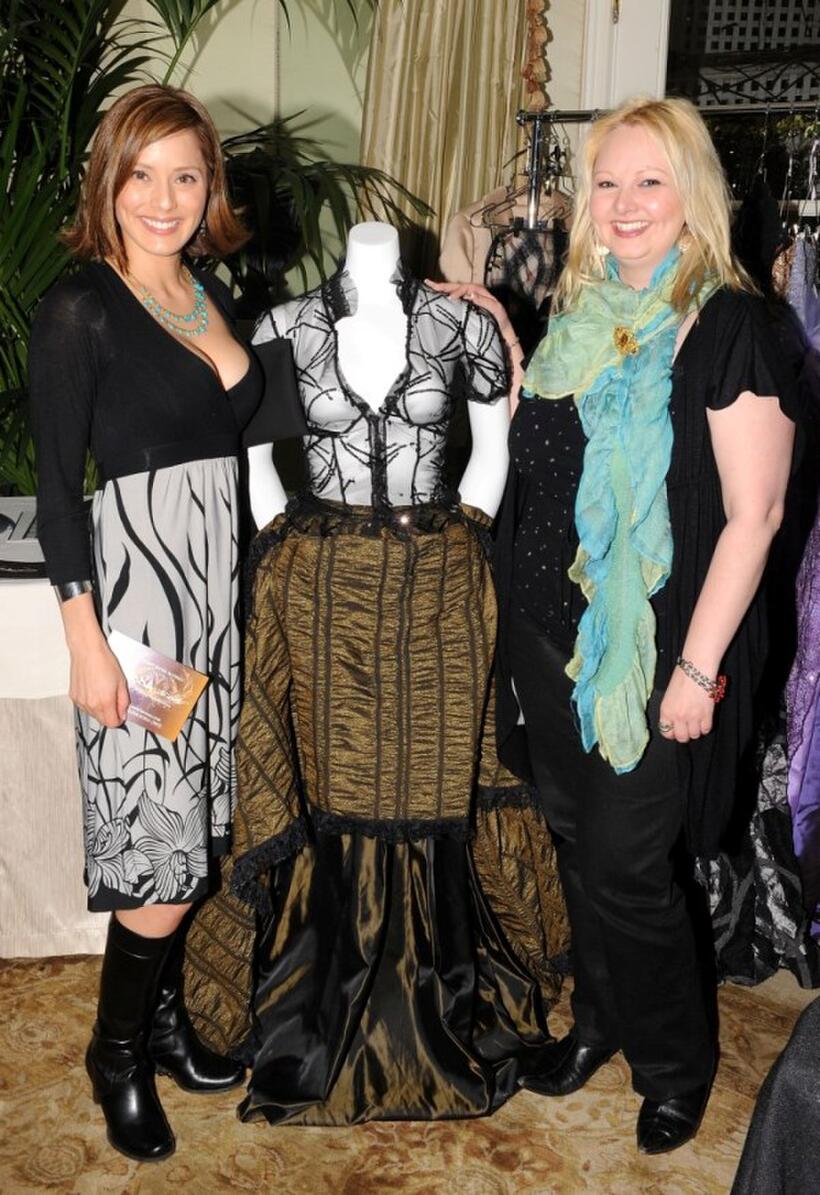 Jacqueline Pinol and Guest at the Pre-Golden Globes DPA Gifting Lounge.