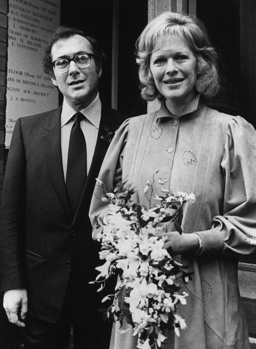 Harold Pinter and his wife Lady Antonia Fraser in London.