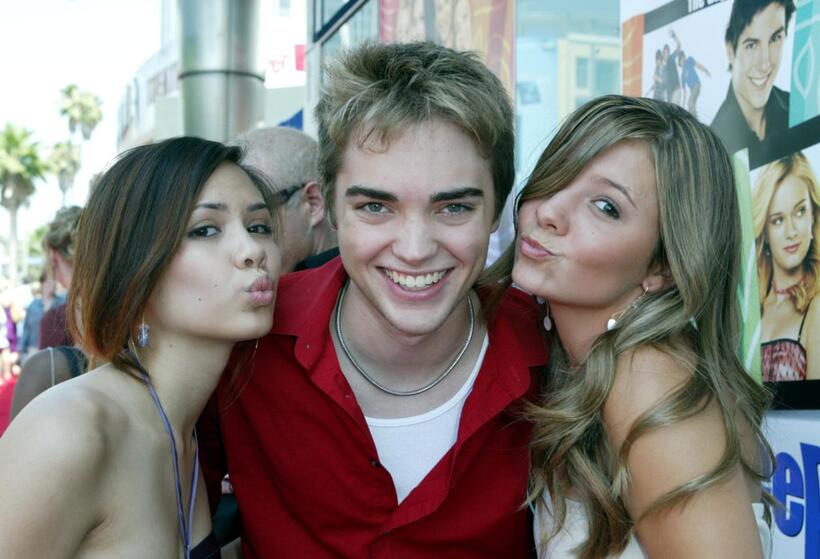 Eileen Boylan, Drew Tyler Bell and Katija Pevec at the premiere of "Sleepover."