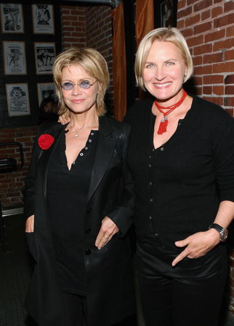 Cindy Pickett and Denise Crosby at the VDAY West LA 2006 cocktail reception.