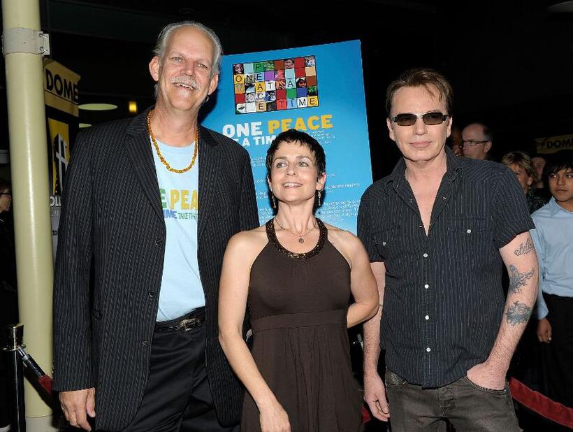 Turk Pipkin, producer Christy Pipkin and Billy Bob Thornton at the Nobelity Project's "One Peace At A Time."