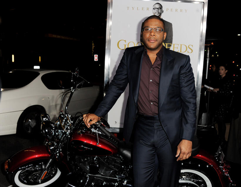 Tyler Perry at the California premiere of "Tyler Perry's Good Deeds."