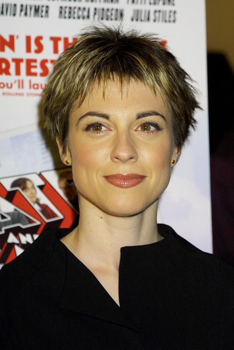 Rebecca Pidgeon at the premiere of "State and Main".