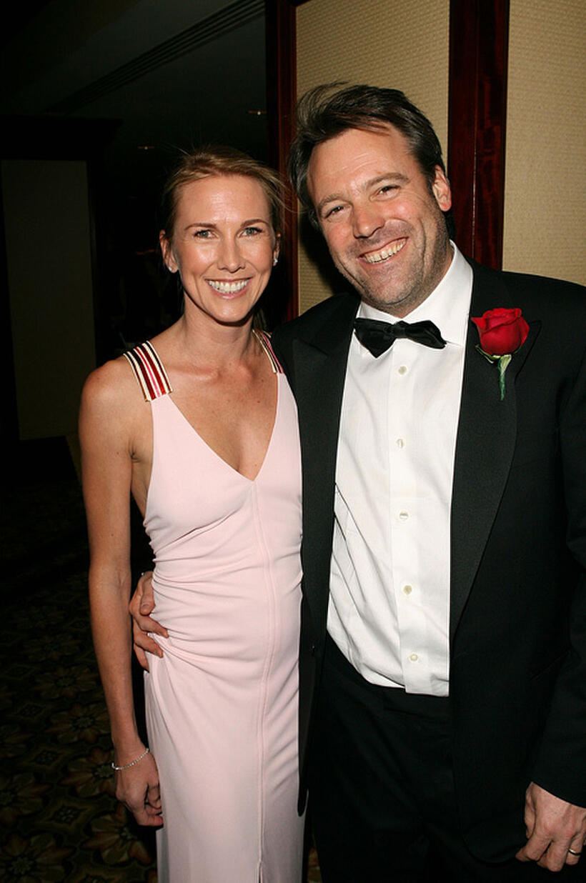 Anna Julian and Wally Pfister at the American Society of Cinematographers Achievement Awards.