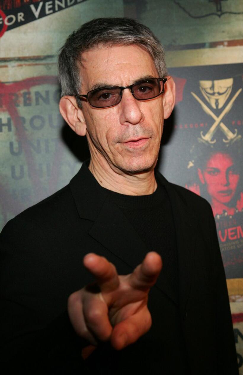 Richard Belzer at the premiere of "V for Vendetta".