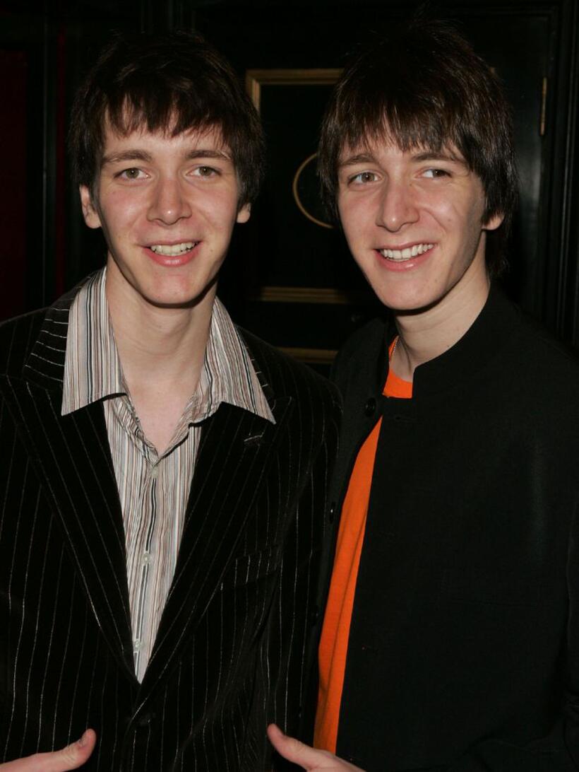 James Phelps and Oliver Phelps at the premiere of "Harry Potter And The Goblet Of Fire."