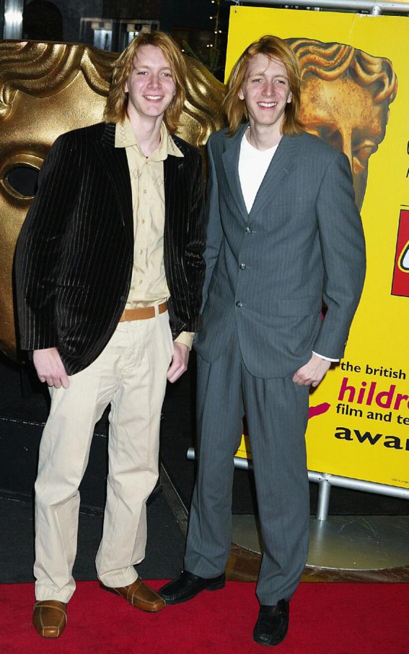 James Phelps and Oliver Phelps at the British Academy Children's Film and Television Awards.