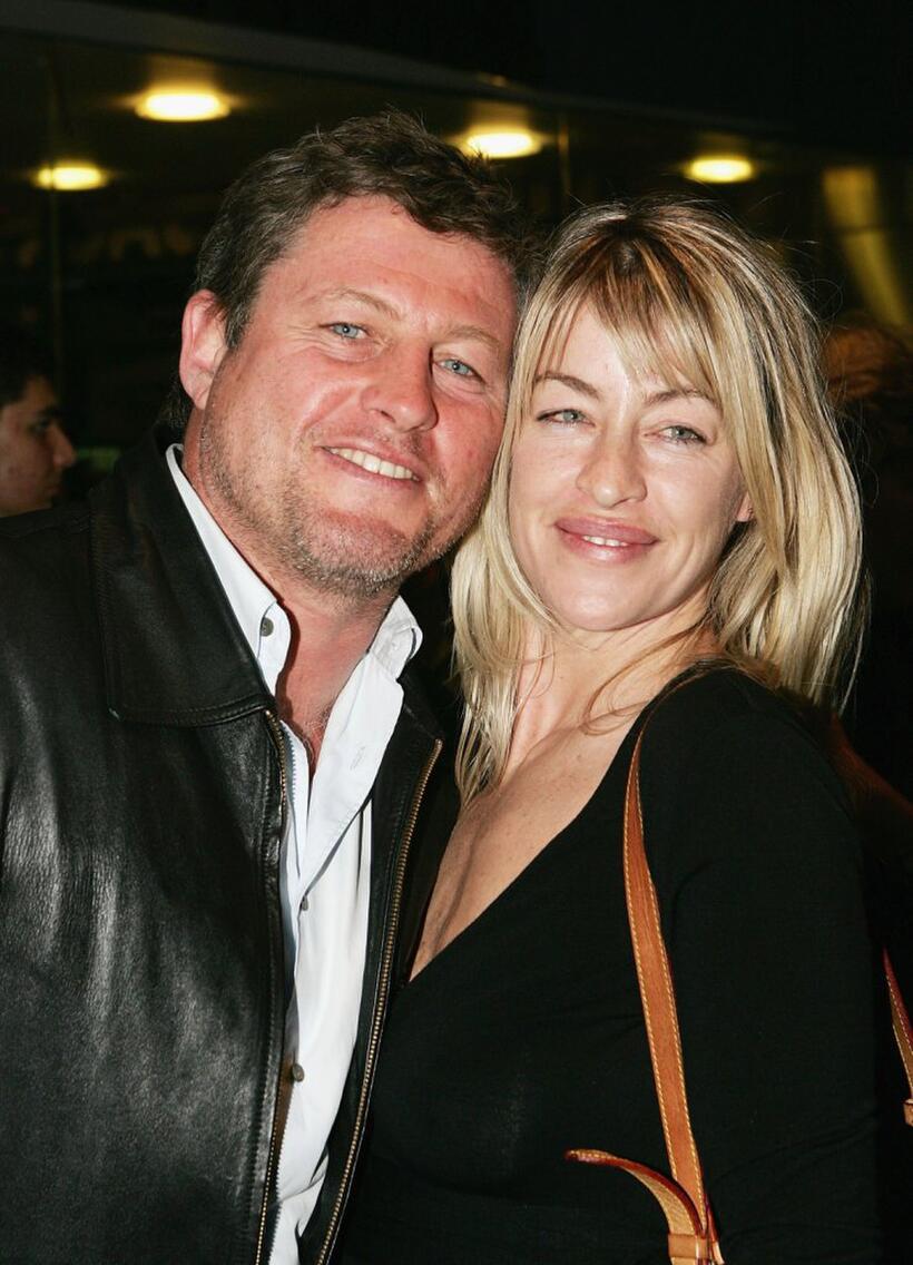 Peter Phelps and Donna at the premiere of "Footy Legends."