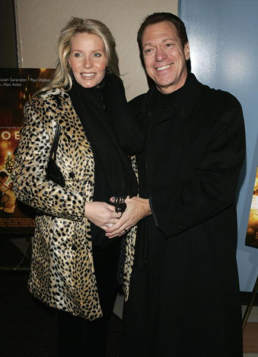 Joe Piscopo and his wife at the premiere of "Noel."