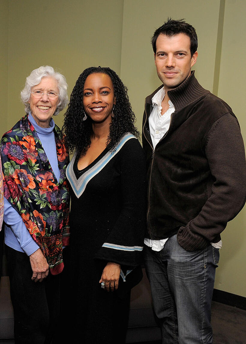 Frances Sternhagen, April Thompson and Lorenzo Pisoni at the Vassar College's 150th Anniversary Celebration dress rehearsal in New York.