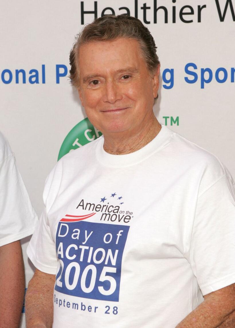 Regis Philbin at the promotion of "America on the Move Day."