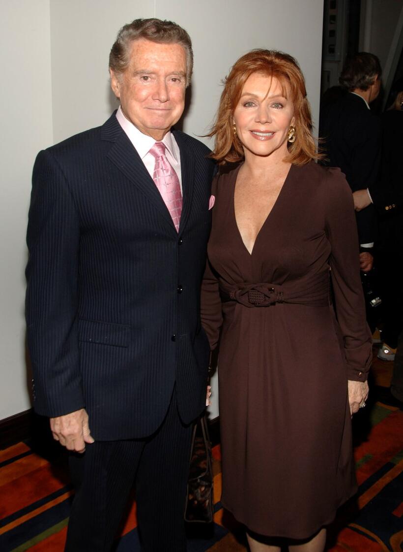 Regis Philbin and his wife Joy Philbin at the party to celebrate the publication of "If I Only Knew Then."