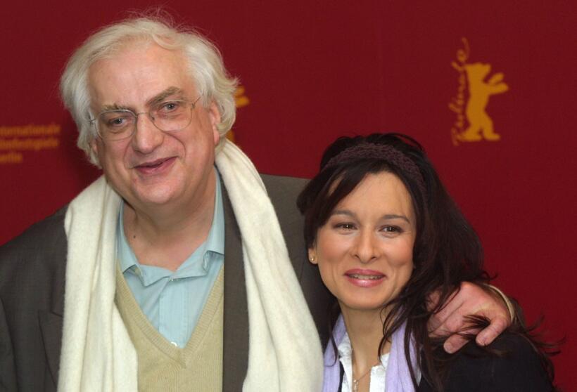 Director Bertrand Tavernier and Maria Pitarresi at the Berlinale Film Festival.