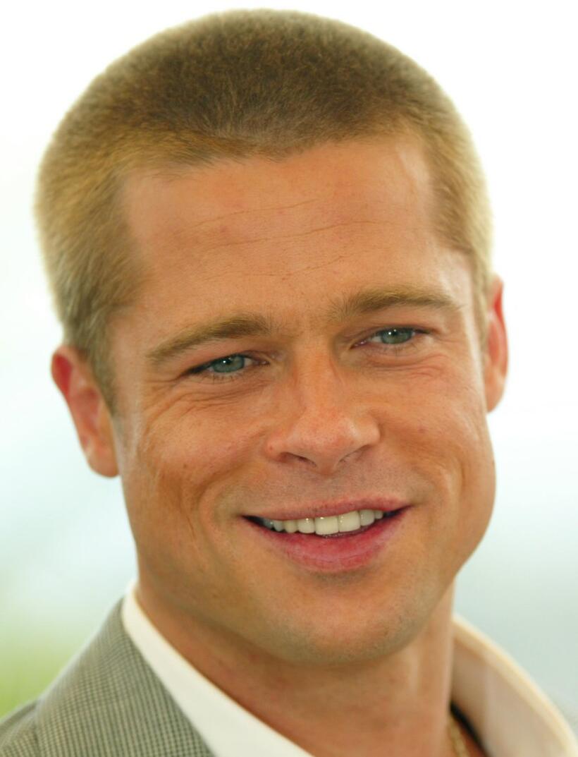 Brad Pitt at the premiere of "Troy" during the 57th Annual Cannes Film Festival.