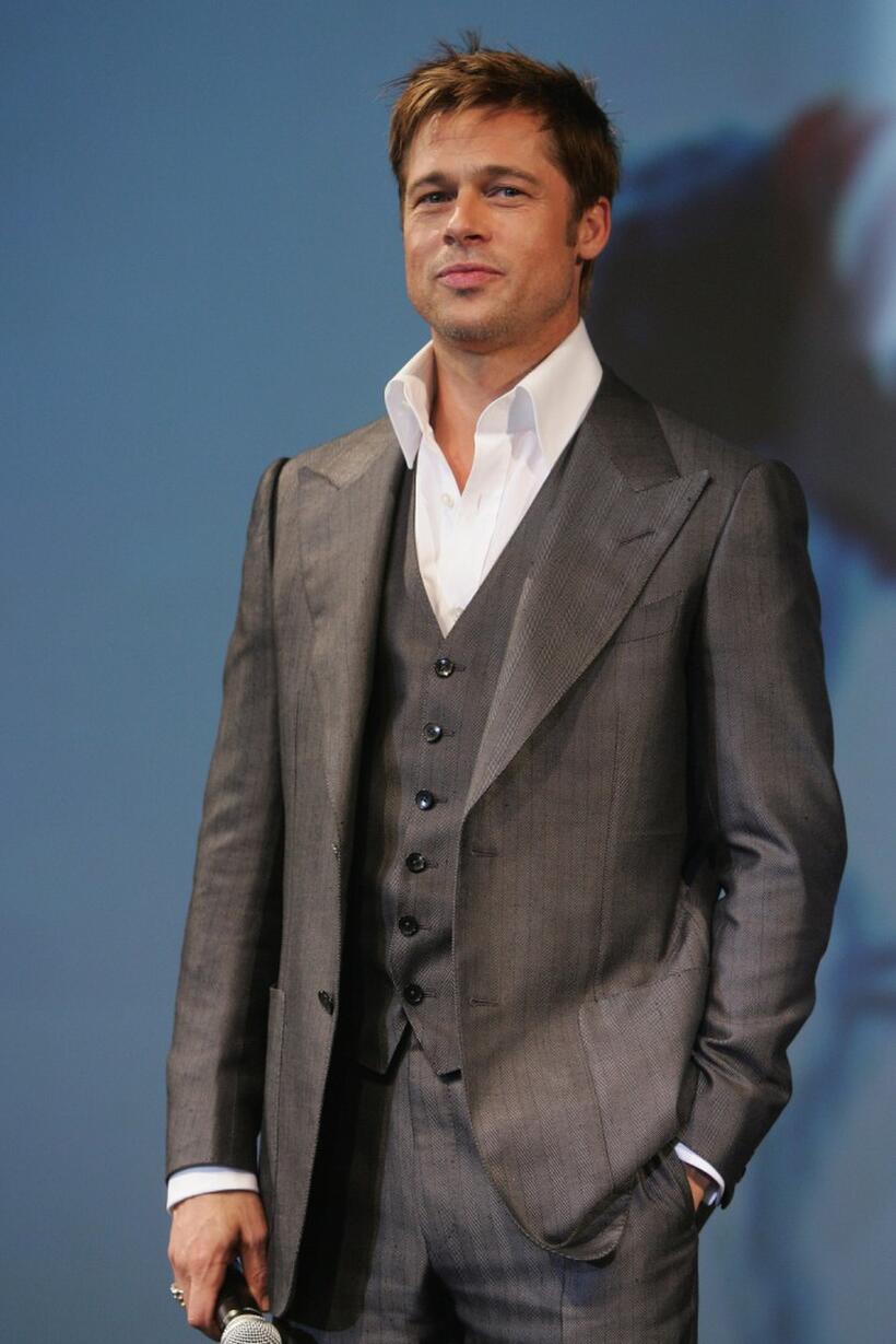 Brad Pitt at the premiere of "The Assassination of Jesse James" during the 33rd Deauville American Film Festival.