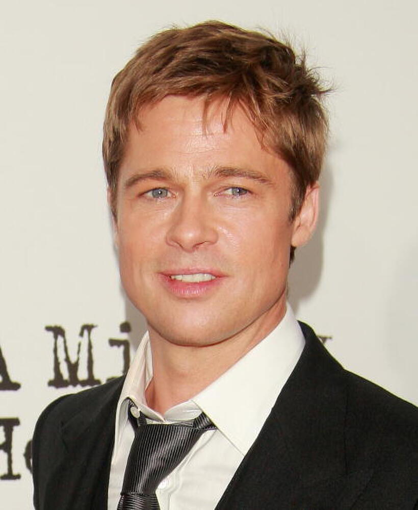 Brad Pitt at the N.Y. premiere of "A Mighty Heart."