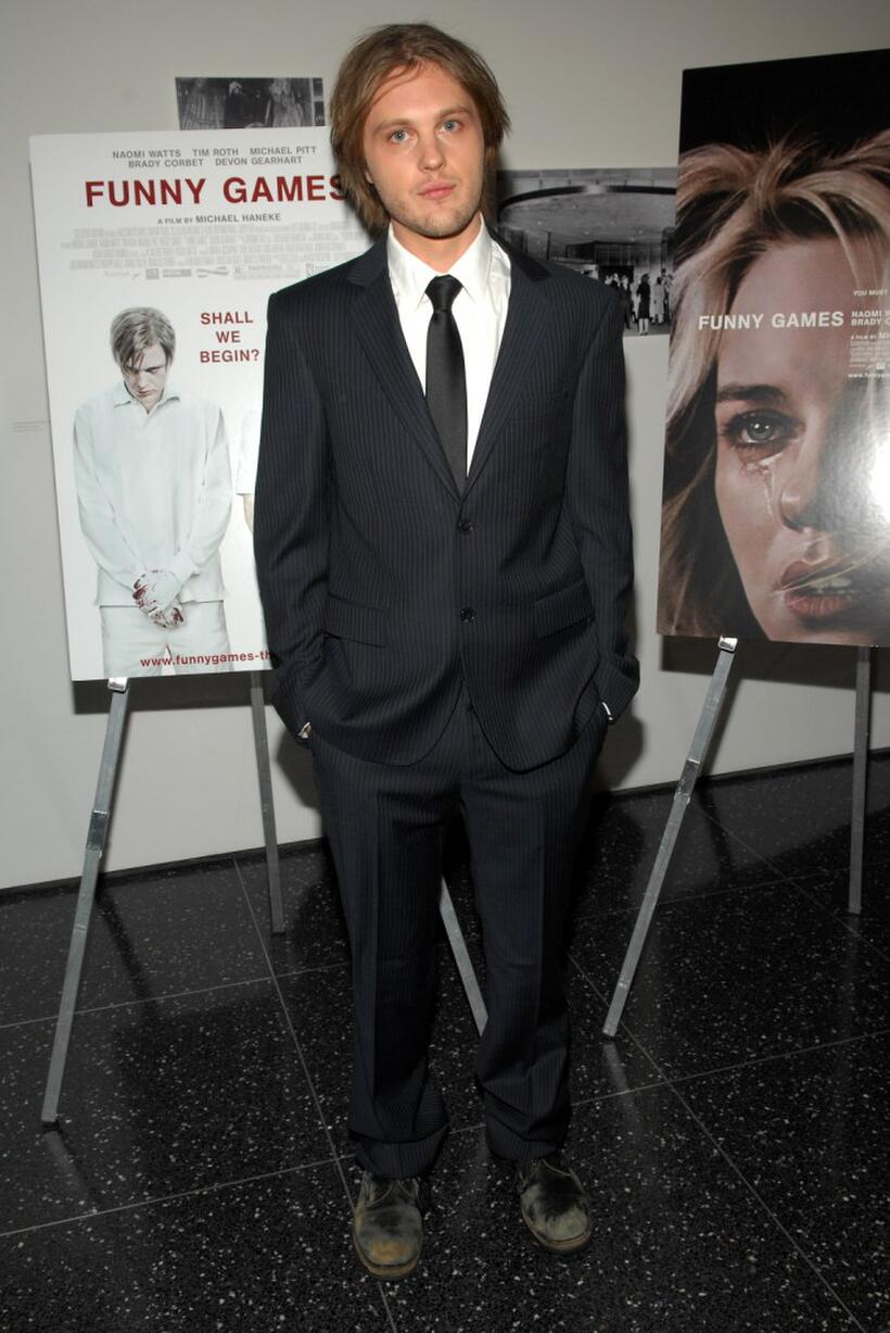 Michael Pitt at the special screening of "Funny Games."