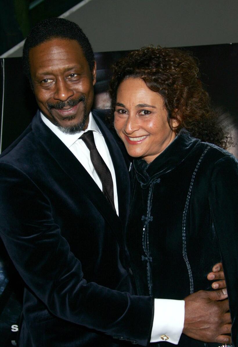 Clarke Peters and Guest at the New York premiere of "Freedomland."