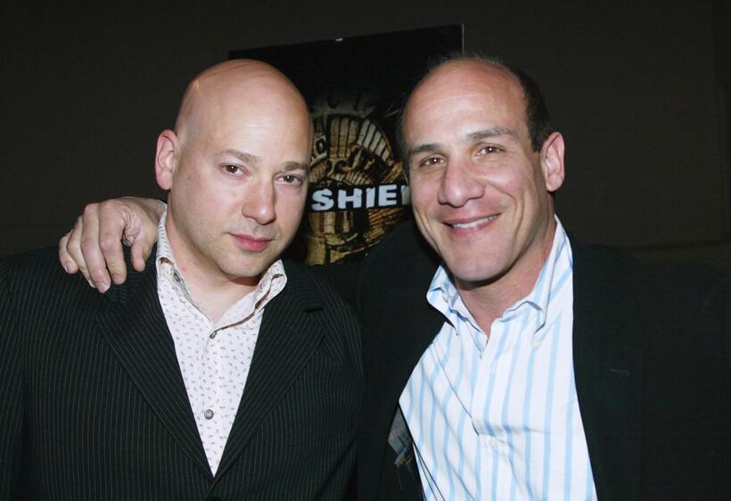 Evan Handler and Paul Ben-Victor at the premiere screening of "The Shield."