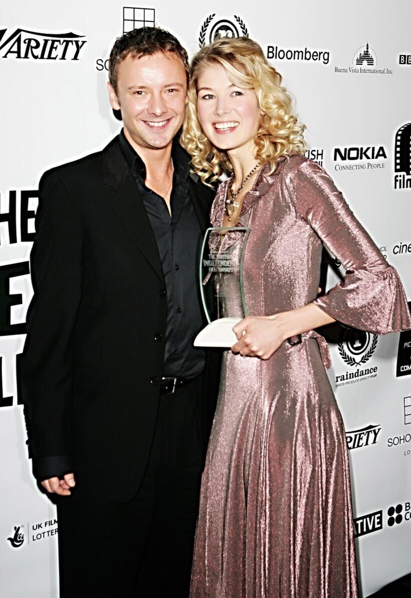 John Simm and Rosamund Pike at the British Independent Film Awards.