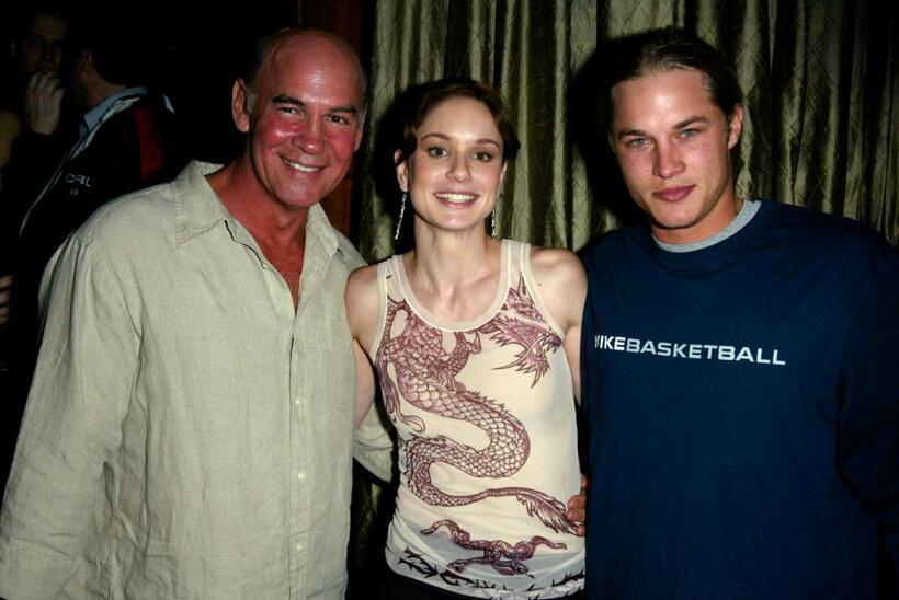 Mitch Pileggi, Sarah Wayne Callies and Travis Fimmel at the WB Television Network Upfront All-Star Party.