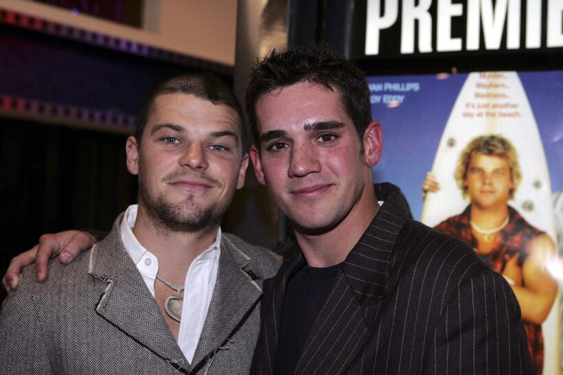 Nathan Phillips and Clayton Watson at the premiere of "Under The Radar."