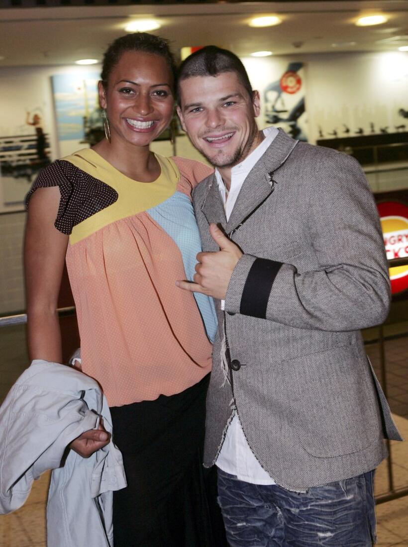 Alexi and Nathan Phillips at the premiere of "Under The Radar."