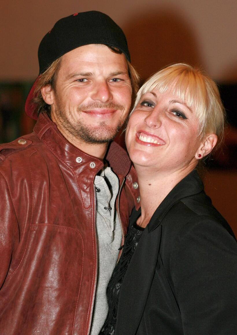 Nathan Phillips and Anne Robinson at the opening night of "West."