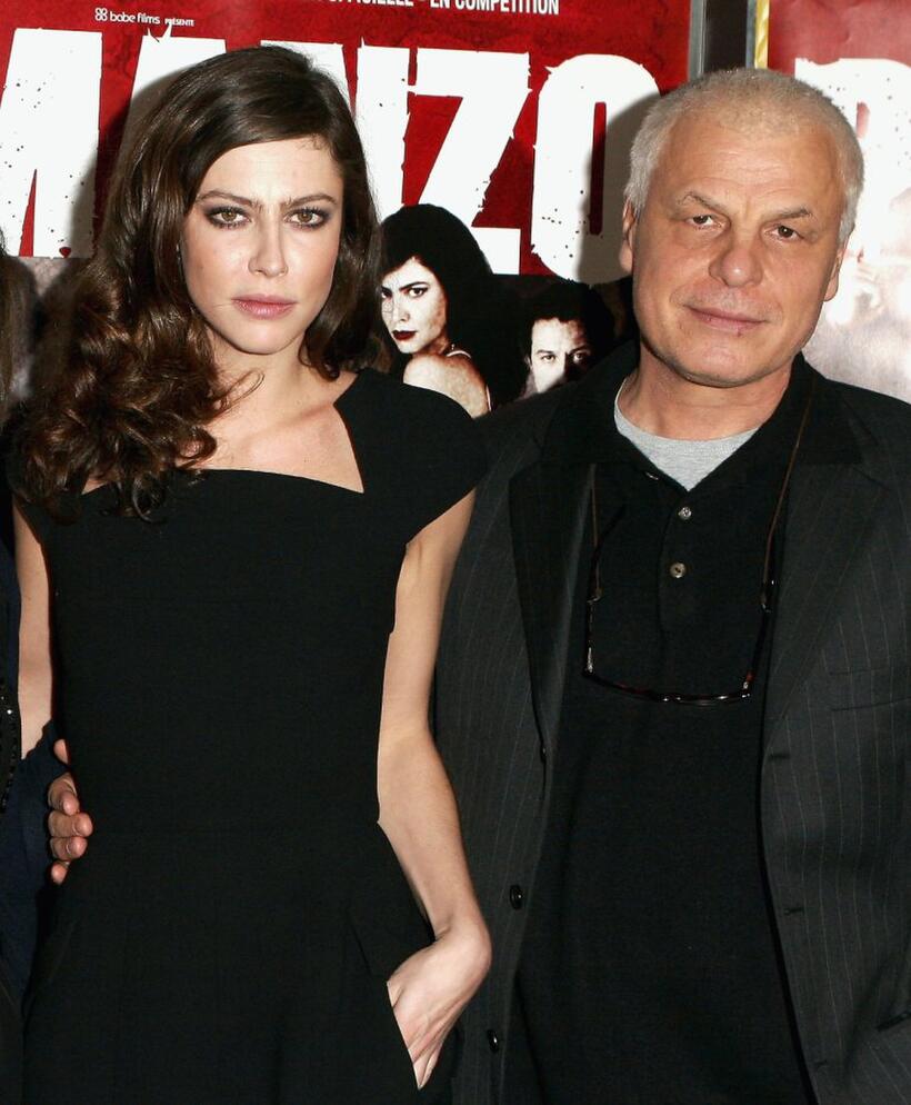 Michele Placido and Anna Mouglalis at the premiere of "Romanzo Criminale".