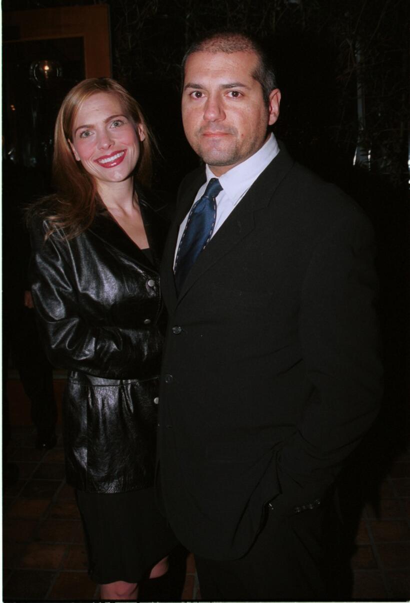 A.J. Benza and Guest at the post-Golden Globe awards party.