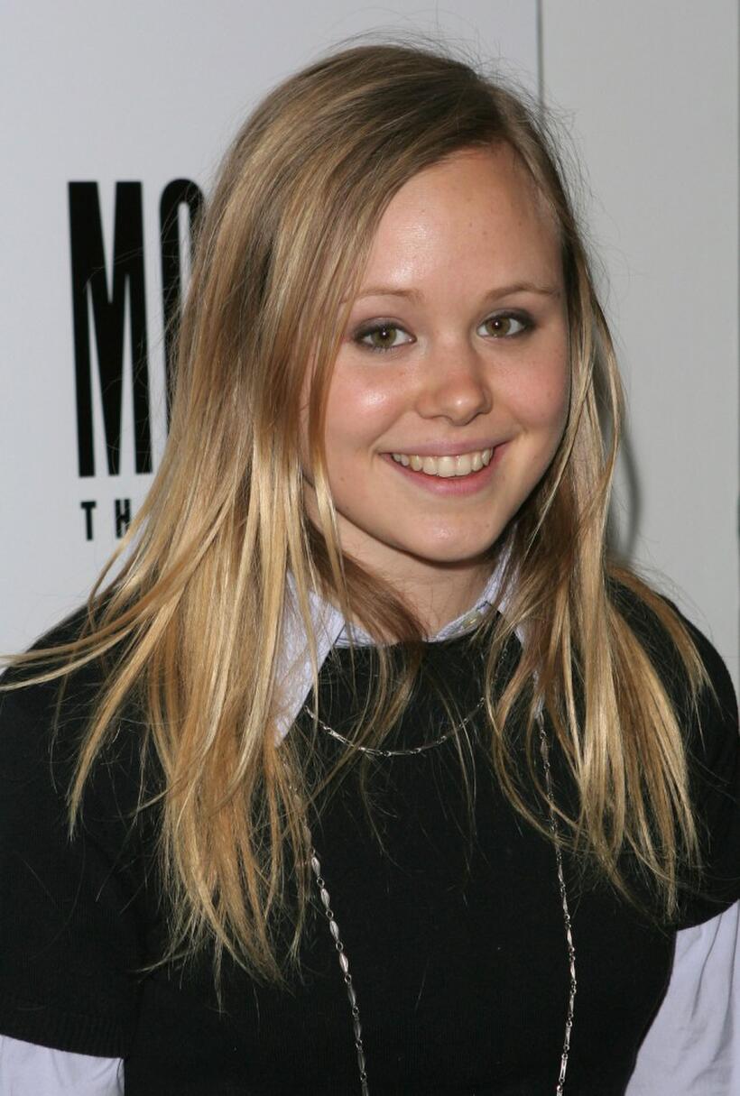 Alison Pill at the after party of the play opening of "Fat Pig."