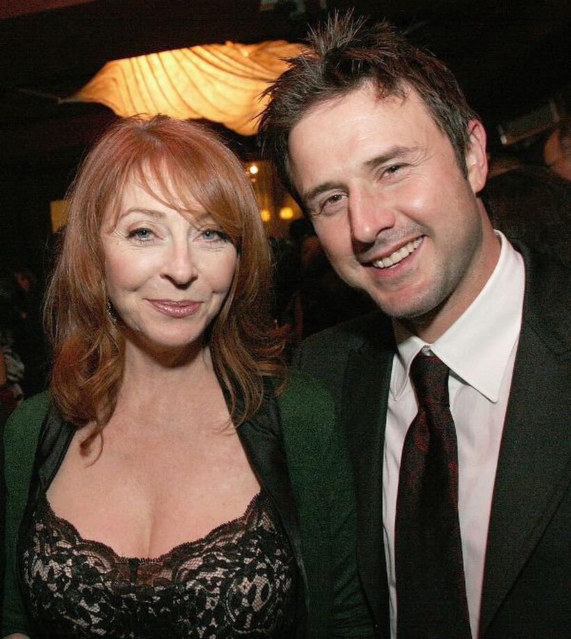 Cassandra Peterson and David Arquette at the after party of the premiere screening of "Dirt."