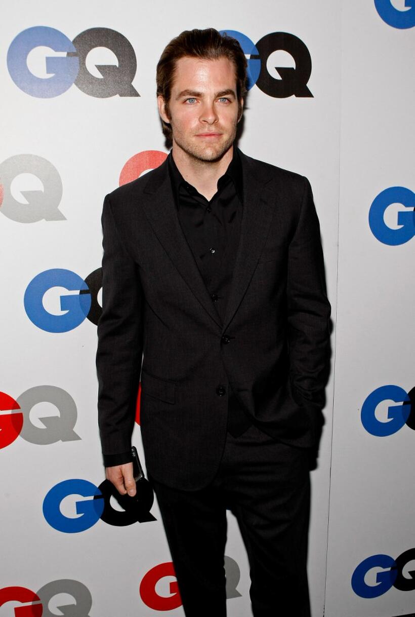 Chris Pine at the GQ Men of the Year party.