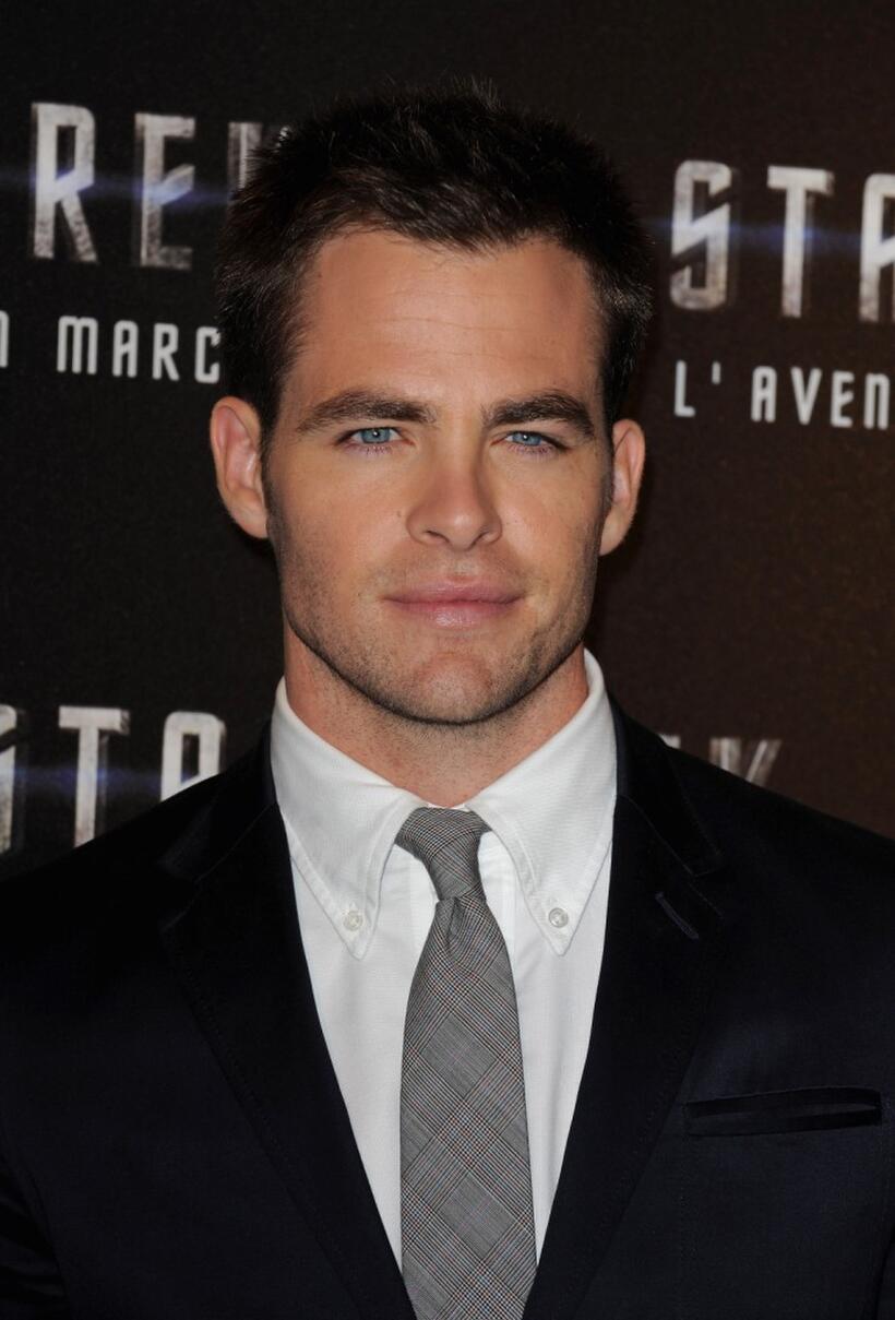 Chris Pine at the photocall of "Star Trek."