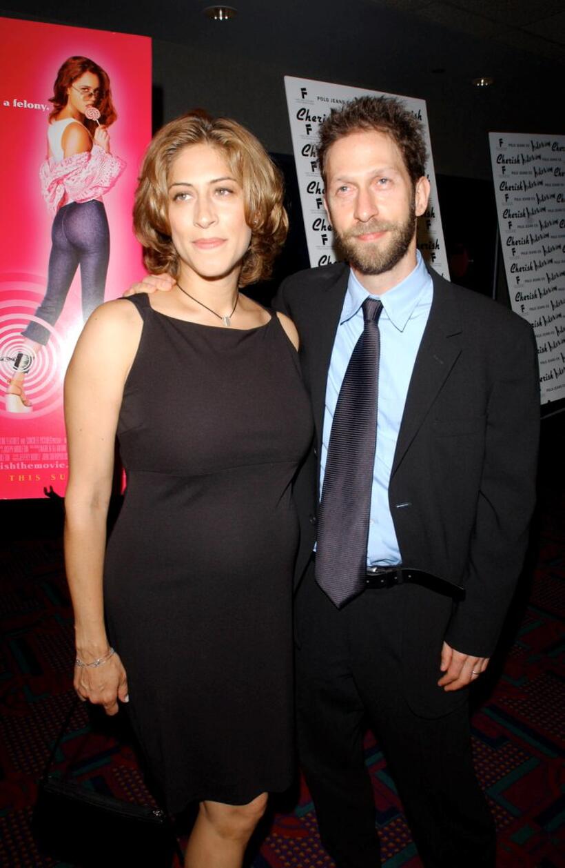 Lisa Benavides and Tim Blake Nelson at the New York premiere of "Cherish."