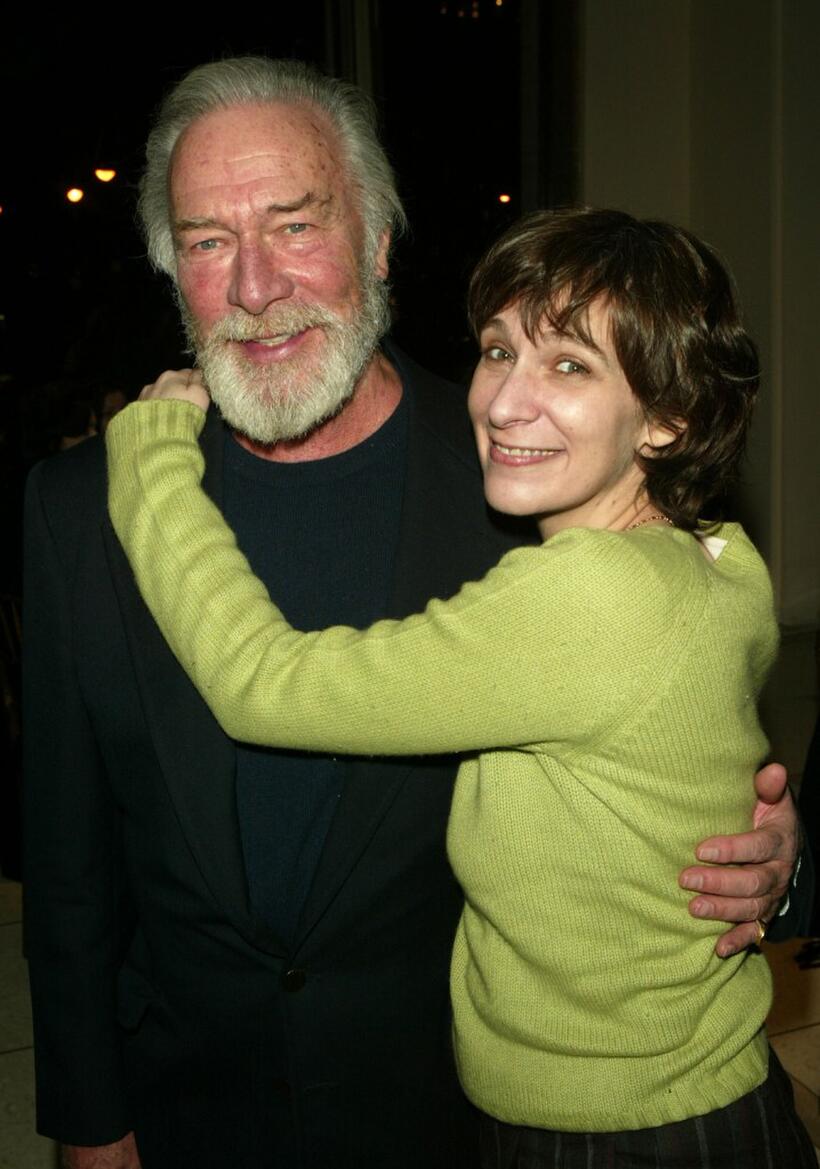 Christopher Plummer and Amanda Plummer at the after party of the opening night of "King Lear."