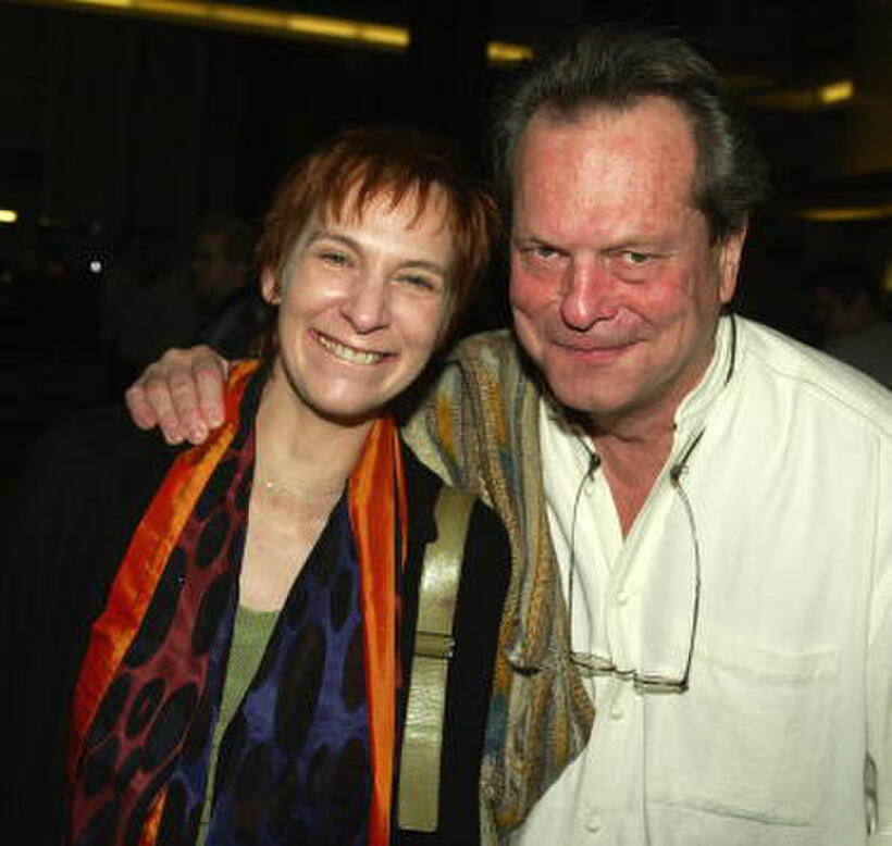 Amanda Plummer and Terry Gilliam at the premiere of "Lost in La Mancha".