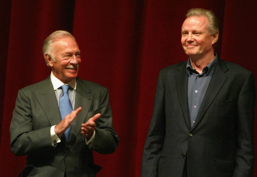 Christopher Plummer and Jon Voight at the Disney premiere of "National Treasure".