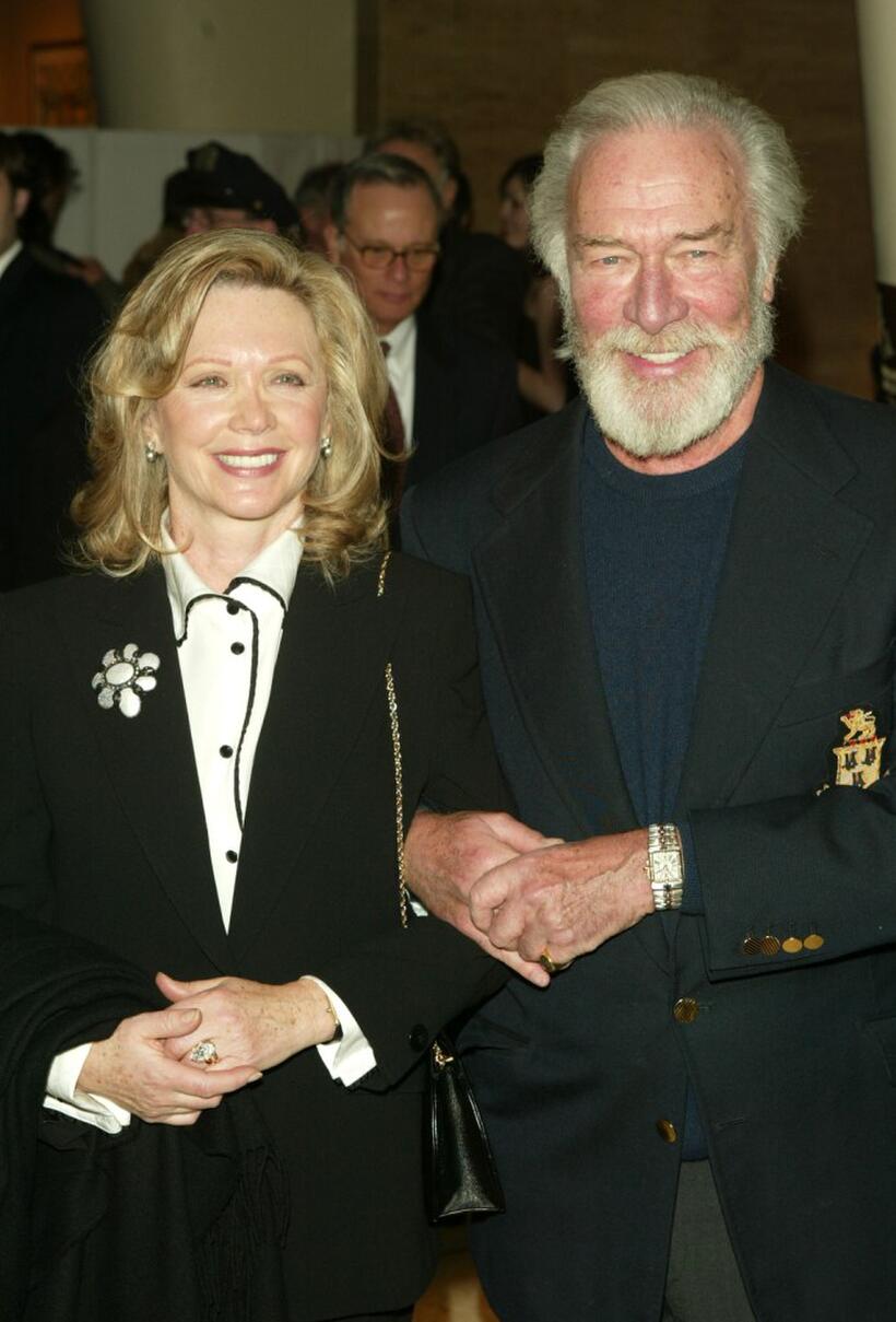 Christopher Plummer and wife at the after party of "King Lear".
