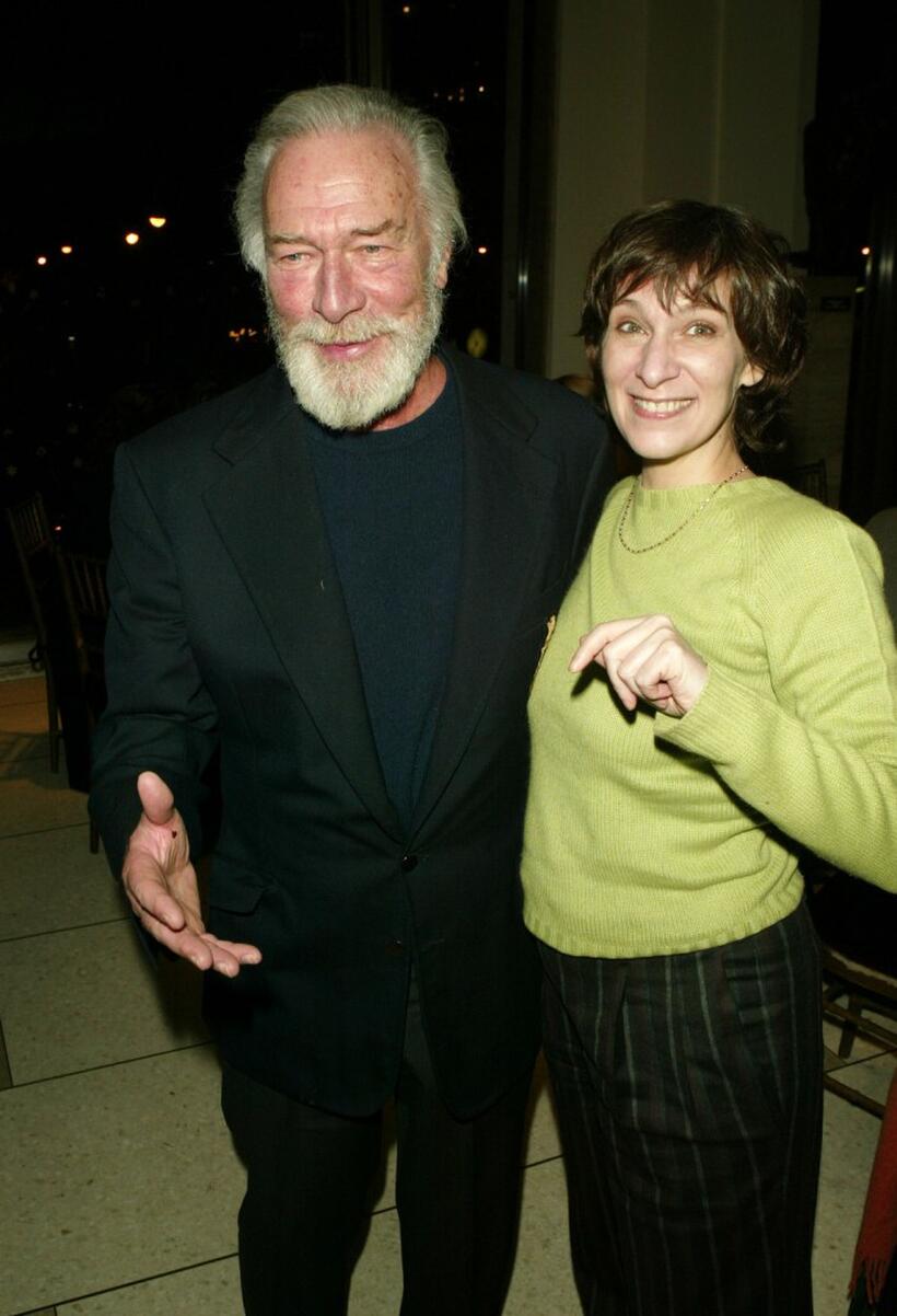 Christopher Plummer and Amanda Plummer at the after party of "King Lear".