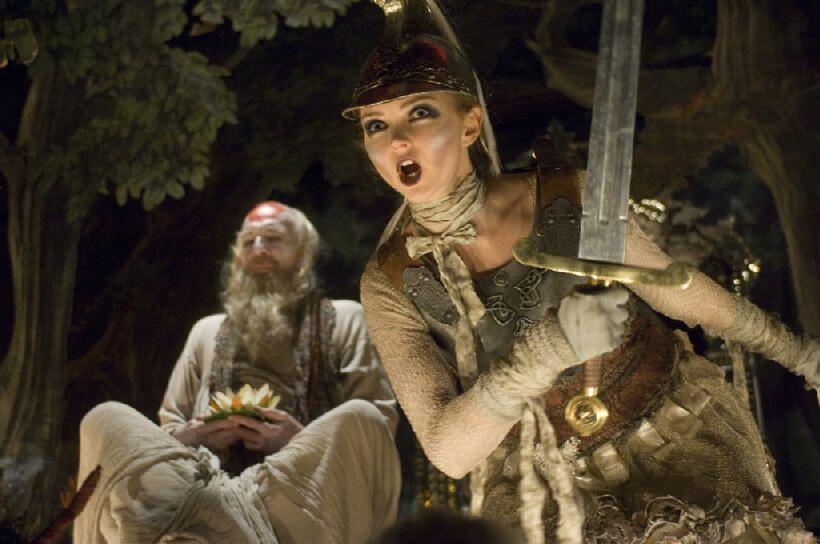 Christopher Plummer as Doctor Parnassus and Lily Cole as Valentina in "The Imaginarium of Doctor Parnassus."