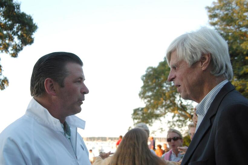 George Plimpton and Alec Baldwin at the Boys and Girls Harbor 23rd Annual Fireworks Picnic.