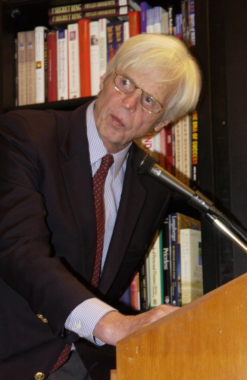 George Plimpton at the 50th anniversary "The Paris Review Book".