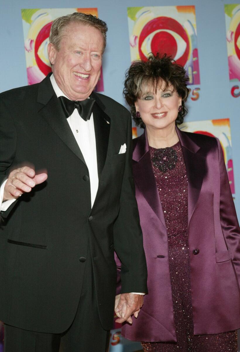 Suzanne Pleshette and Tom Poston at the television gala "CBS at 75".