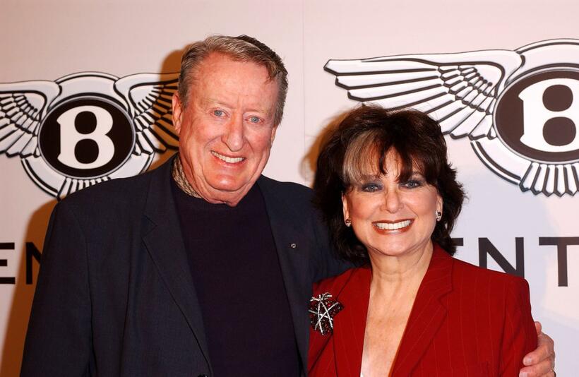Suzanne Pleshette and Tom Poston at the exhibition launch party "Pure Anticipation".
